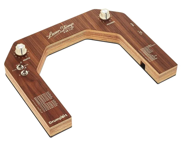 Drumport StompTech Laser-Stomp IR 2 in 1, footswitch in primo piano
