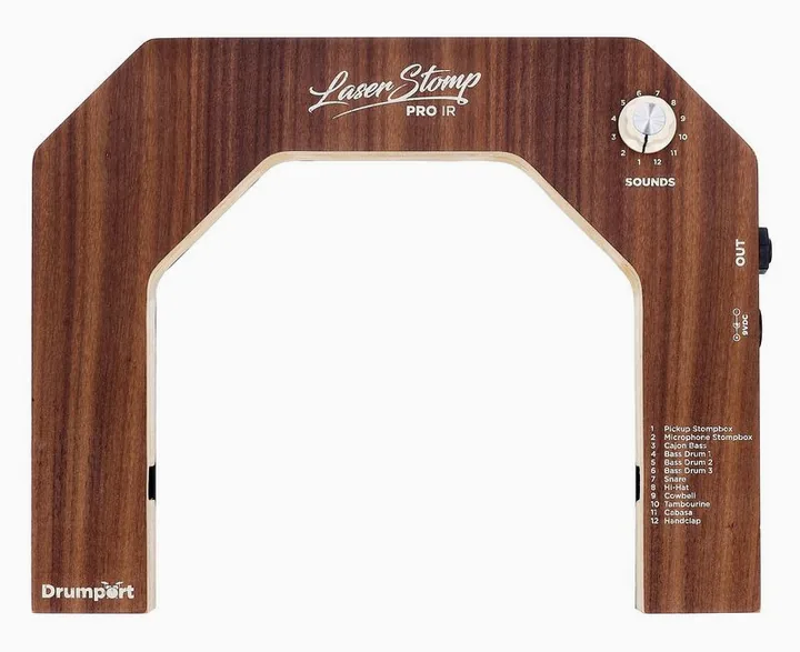 Drumport StompTech Laser-Stomp IR Pro, grafica del pannello superiore