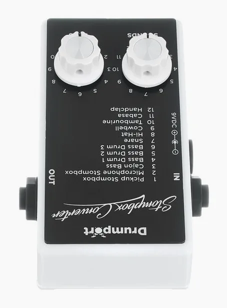 Drumport StompTech Stompbox Converter, manopole viste dall'alto