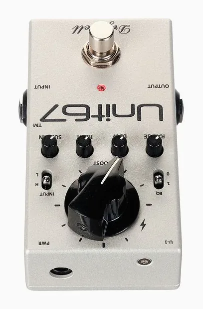 DryBell Unit67 Compressor, Boost & EQ, ingressi e uscite laterali