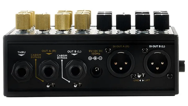DSM & Humboldt Simplifier X Amp/Cab Simulator, pannello dei controlli in primo piano