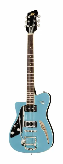 Duesenberg Caribou LH Narvik Blue in primo piano frontale
