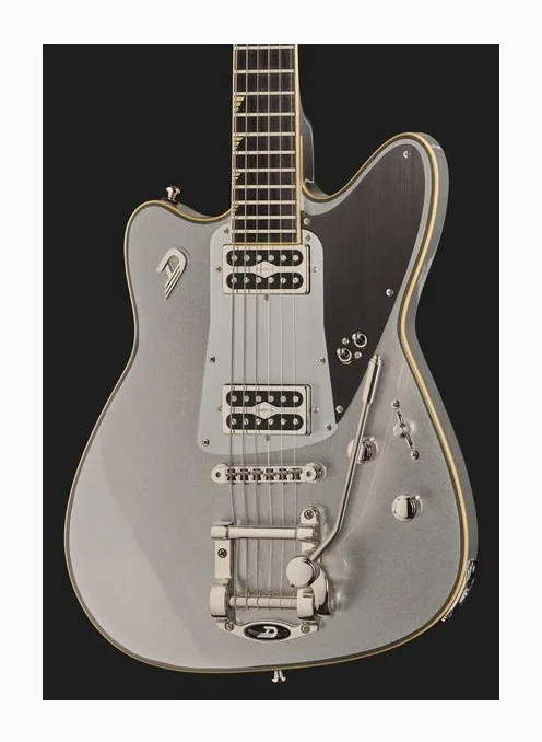 Duesenberg Falken Tremolo Silver, pickup e manopole dei controlli
