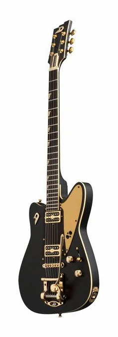 Duesenberg Falken Tremolo Matte BK SED, curve del body viste dall'alto