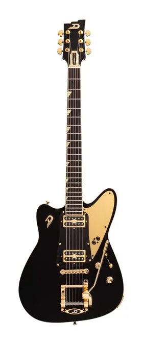 Duesenberg Falken Tremolo Matte BK SED in primo piano frontale
