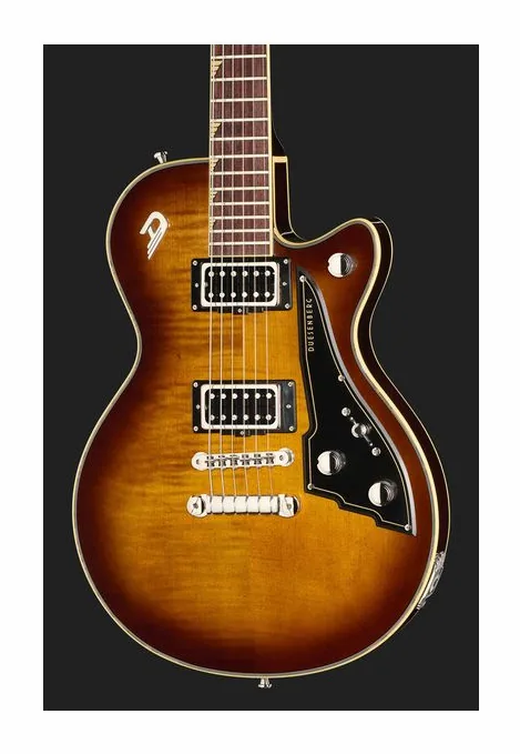 Duesenberg Fantom Series S Tobacco Burst, profilo laterale del corpo