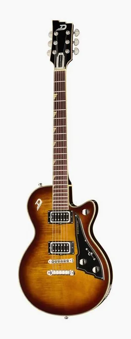 Duesenberg Fantom Series S Tobacco Burst in primo piano frontale