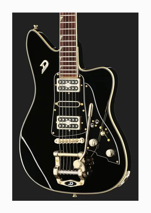 Duesenberg Paloma Custom Black, corpo e verniciatura in primo piano