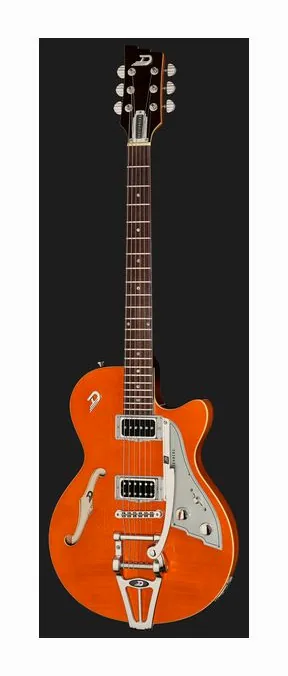 Duesenberg Starplayer CBR Trans Orange, corpo e verniciatura in primo piano