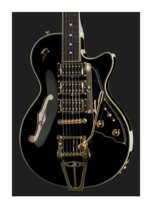 Duesenberg Starplayer TV Custom Black, profilo laterale del corpo