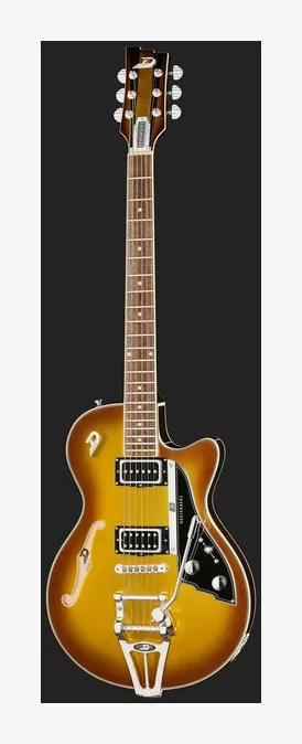 Duesenberg Starplayer TV Gold Burst, profilo laterale del corpo