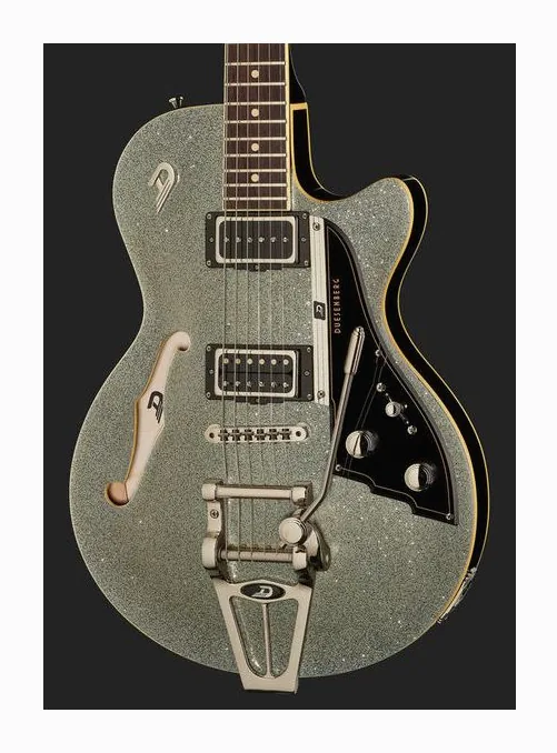 Duesenberg Starplayer TV Silver Sparkle, profilo laterale del corpo
