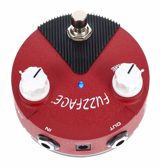 Dunlop Band of Gypsys Fuzz Face Mini, ingressi e uscite laterali