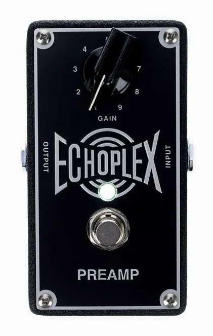 Dunlop Echoplex Preamp, grafica del pannello superiore
