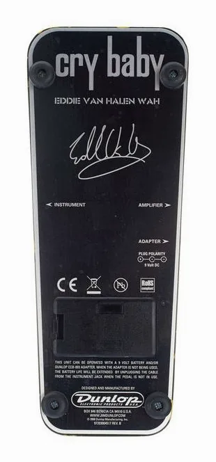 Dunlop EVH-95 Wah Wah, connettori sul retro dell'unita