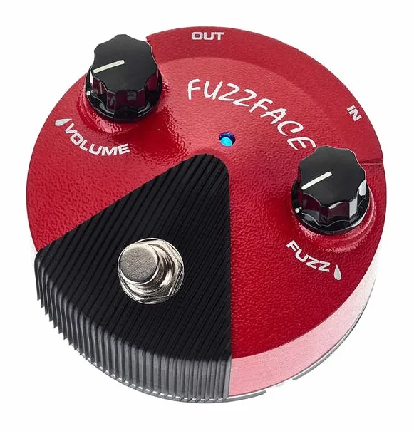 Dunlop Germanium Fuzz Face Mini Red, ingressi e uscite laterali