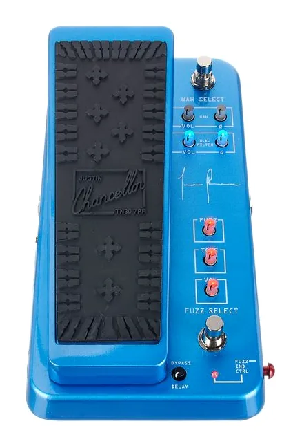 Dunlop JCT95 Justin Chancellor Wah, manopole viste dall'alto