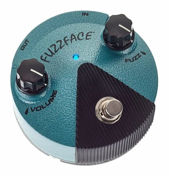 Dunlop Jimi Hendrix Fuzz Face Mini, manopole viste dall'alto