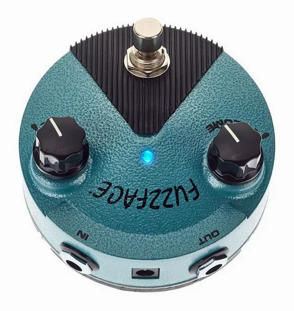 Dunlop Jimi Hendrix Fuzz Face Mini, manopole viste dall'alto