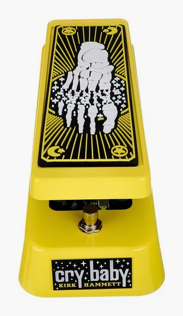 Dunlop Kirk Hammett Cry Baby Wah, led e interruttore a pedale