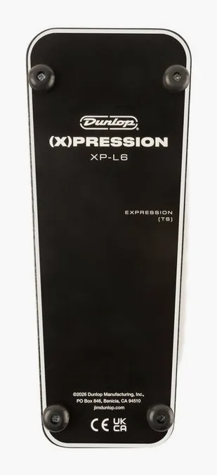 Dunlop XPL6 Expression Pedal, footswitch in primo piano