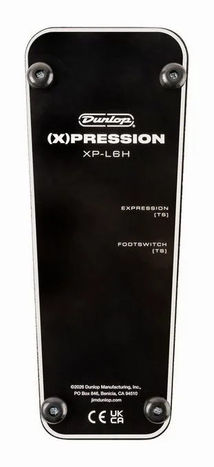Dunlop XPL6H Expression Pedal, footswitch in primo piano