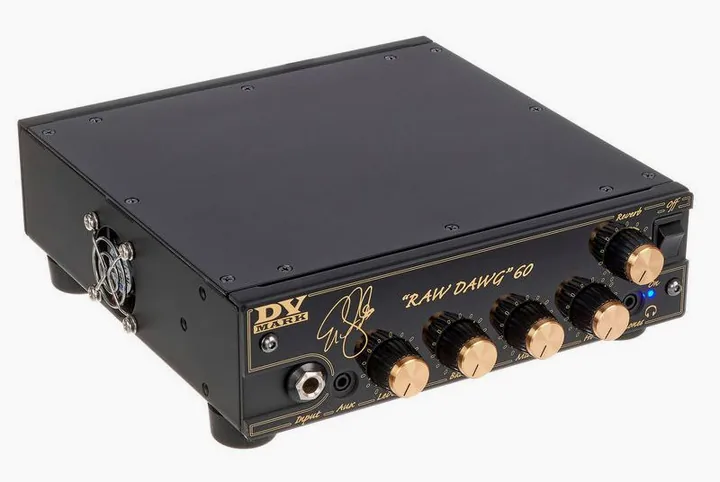 DV Mark Raw Dawg 60, logo e finiture del pannello frontale