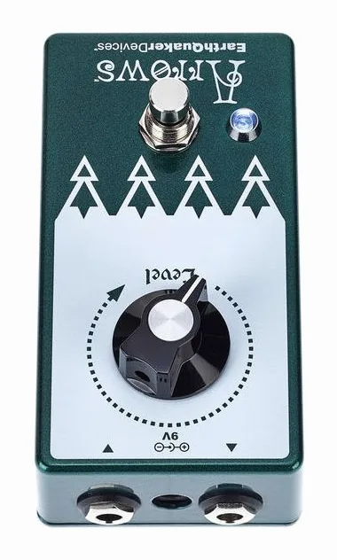 EarthQuaker Devices Arrows V2 Pre-Amp Booster, manopole viste dall'alto