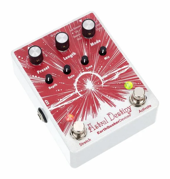 EarthQuaker Devices Astral Destiny, manopole viste dall'alto
