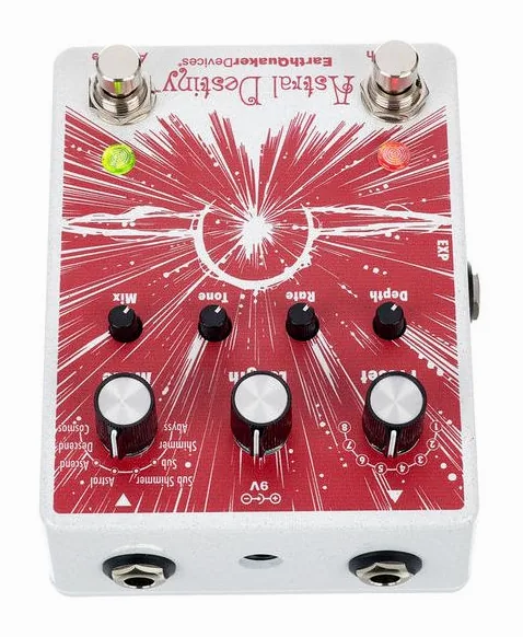 EarthQuaker Devices Astral Destiny, manopole viste dall'alto
