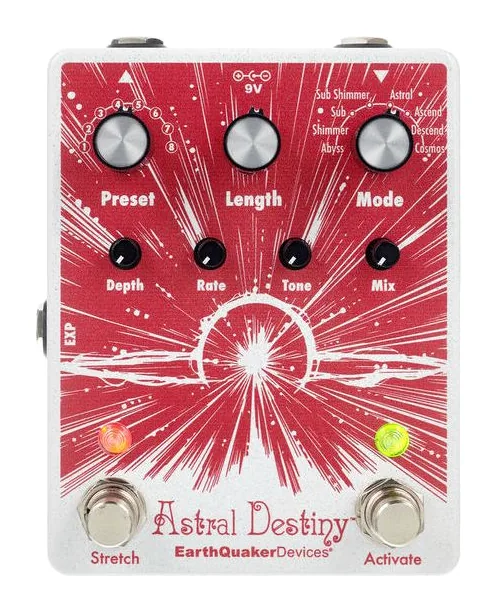 EarthQuaker Devices Astral Destiny, led e interruttore a pedale