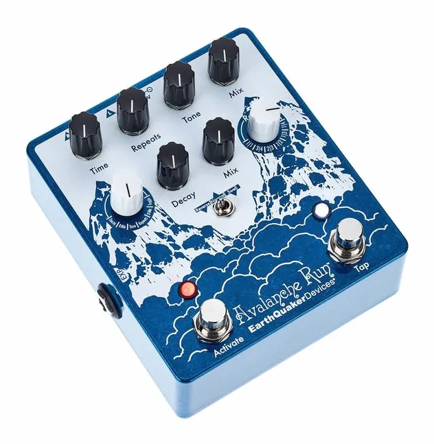 EarthQuaker Devices Avalanche Run V2, connettori sul retro dell'unita