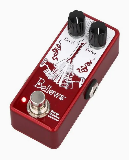 EarthQuaker Devices Bellows Fuzz Driver LTD., grafica del pannello superiore