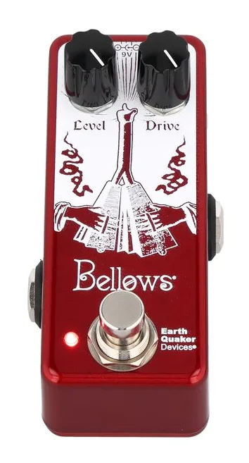 EarthQuaker Devices Bellows Fuzz Driver LTD., ingressi e uscite laterali