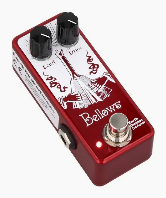 EarthQuaker Devices Bellows Fuzz Driver LTD., manopole viste dall'alto