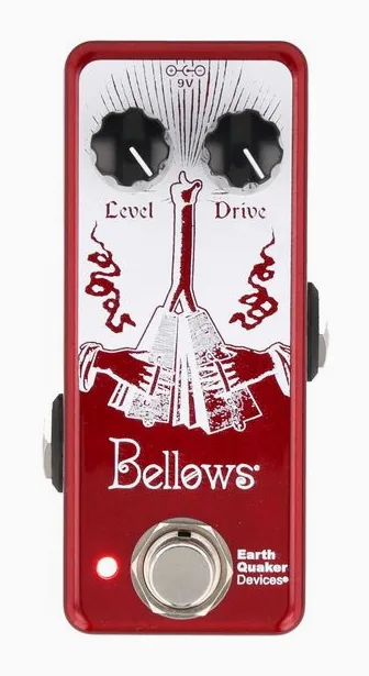 EarthQuaker Devices Bellows Fuzz Driver LTD., manopole viste dall'alto