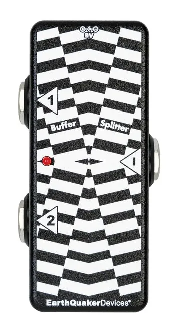 EarthQuaker Devices Buffer/Splitter, led e interruttore a pedale