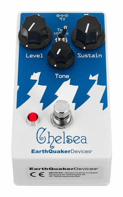 EarthQuaker Devices Chelsea - Low End Fuzz Driver, connettori sul retro dell'unita
