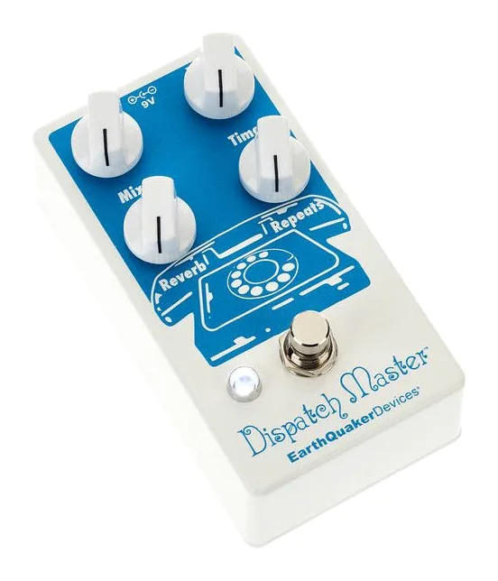 EarthQuaker Devices Dispatch Master V3, manopole viste dall'alto