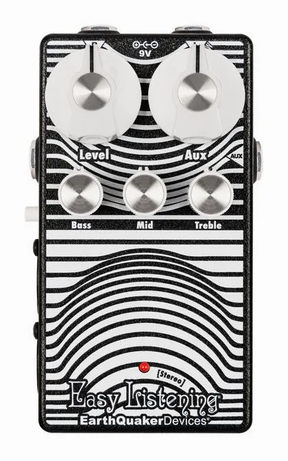 EarthQuaker Devices Easy Listening Amp Simulator, connettori sul retro dell'unita