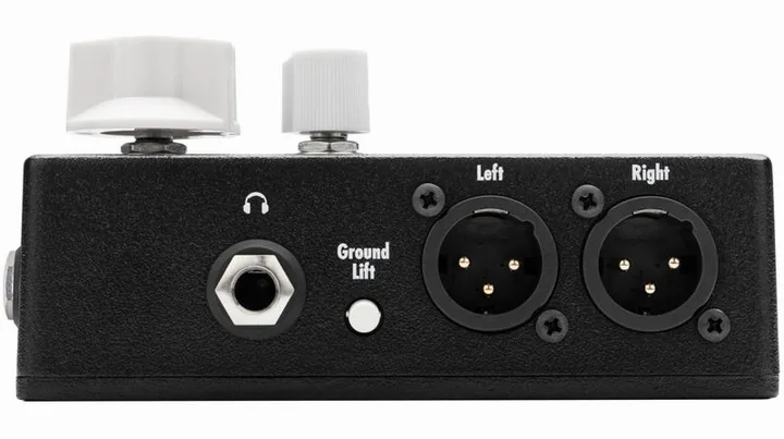 EarthQuaker Devices Easy Listening Amp Simulator, connettori sul retro dell'unita