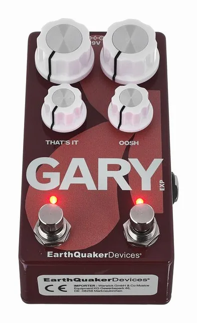 EarthQuaker Devices Gary Red Brown LTD, connettori sul retro dell'unita
