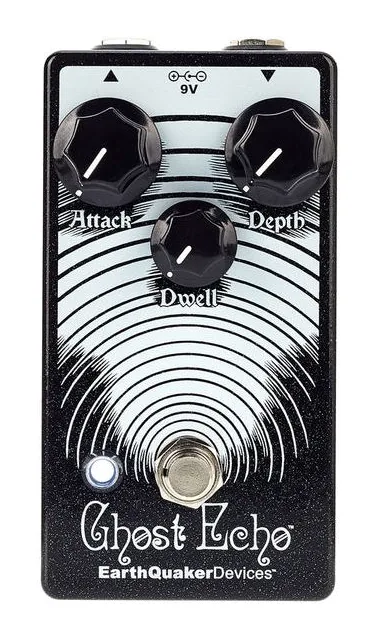EarthQuaker Devices Ghost Echo V3 Reverb, manopole viste dall'alto