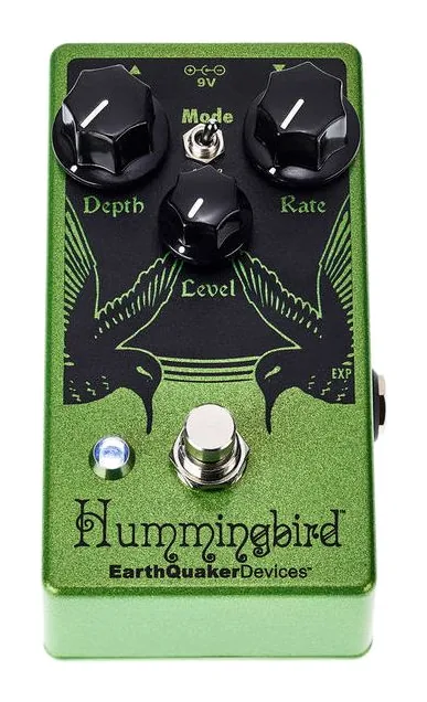 EarthQuaker Devices Hummingbird V4 Rep Percussions, ingressi e uscite laterali