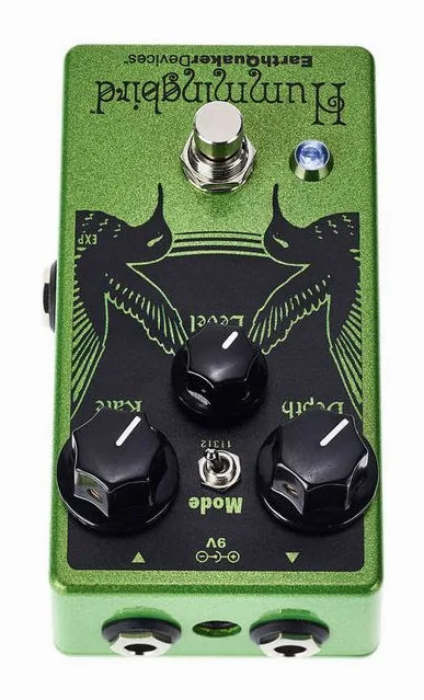 EarthQuaker Devices Hummingbird V4 Rep Percussions, ingressi e uscite laterali