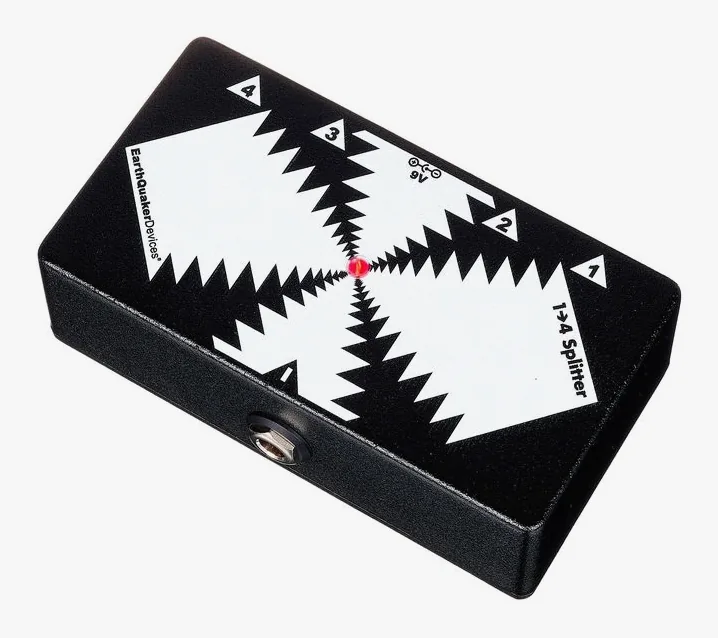 EarthQuaker Devices One to Four Splitter, grafica del pannello superiore