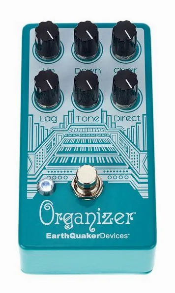 EarthQuaker Devices Organizer V2 Organ Emulator, led e interruttore a pedale