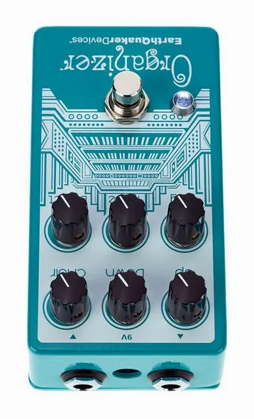 EarthQuaker Devices Organizer V2 Organ Emulator, connettori sul retro dell'unita