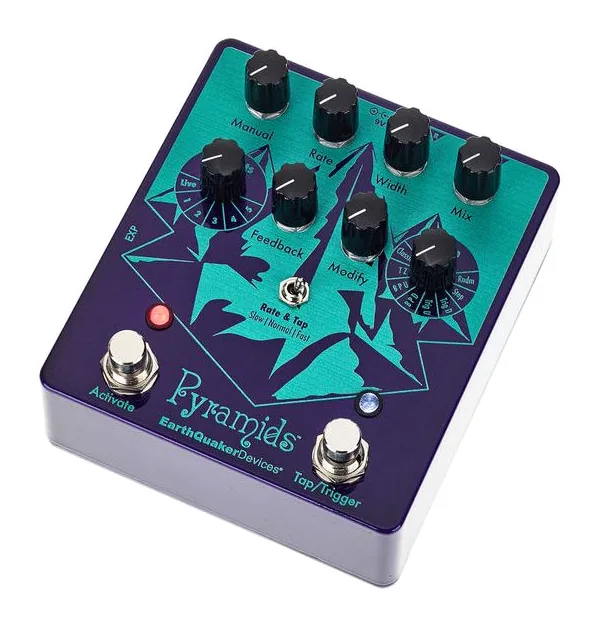 EarthQuaker Devices Pyramids Stereo Flanging visto di fronte