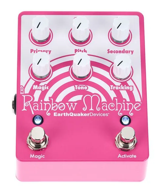EarthQuaker Devices Rainbow Machine V2, grafica del pannello superiore
